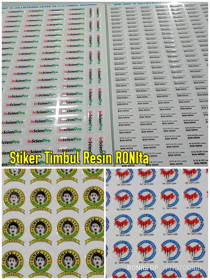 Stiker Resin Stiker Resin